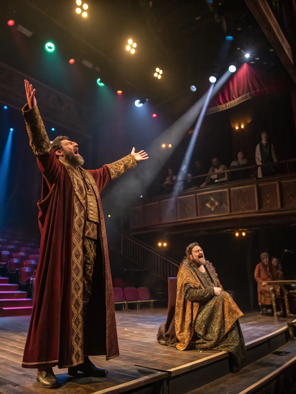 A captivating image of a theater performance supported by MUSIC ARTIST, highlighting the organization's commitment to promoting theatrical arts.